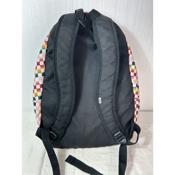 VANS Multi-colored Checkered Laptop Backpack 19 x 13 x 6.5" Motivee 3-B - Picture 3 of 4
